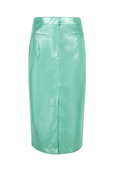 Skirt- Iconic - Pencil Skirt - Latex Effect - Jade Green Skirt- Iconic - Pencil Skirt - Latex Effect - Jade Green