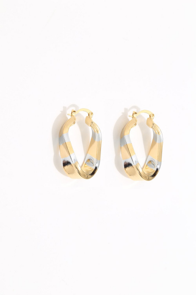 Earring - Totem #119 - Gold/Silver Plated - Small  Hoop Earring - Totem #119 - Gold/Silver Plated - Small  Hoop
