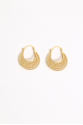 Earring - Totem #118 - Gold Plated - Small  Hoop