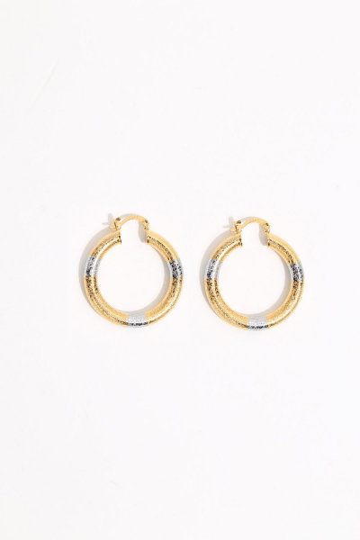 Earring - Totem #116 - Gold/Silver Plated - Small  Hoop Earring - Totem #116 - Gold/Silver Plated - Small  Hoop
