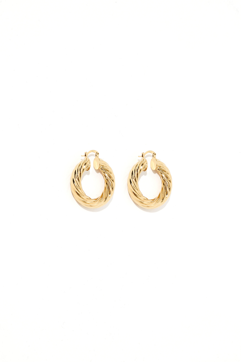 Earring - Totem #59- Gold Plated - Small Hoop