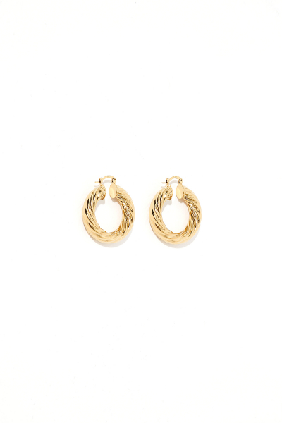 Earring - Totem #59- Gold Plated - Small Hoop Earring - Totem #59- Gold Plated - Small Hoop