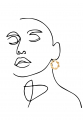 Earring - Totem #60- Gold Plated - Small Hoop