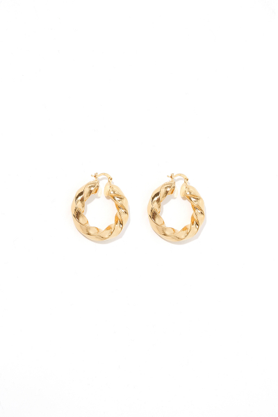 Earring - Totem #61- Gold Plated - Small Hoop Earring - Totem #61- Gold Plated - Small Hoop