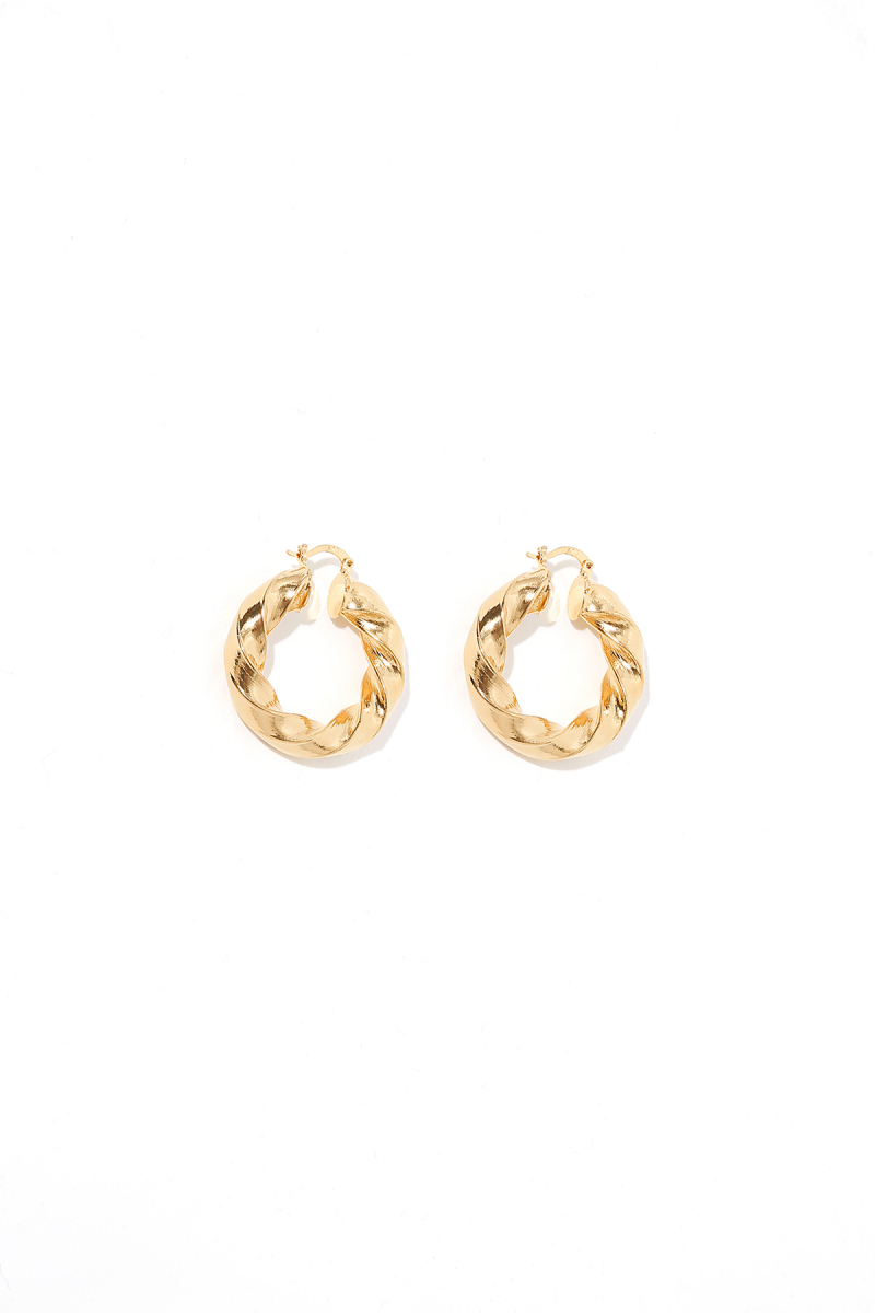 Earring - Totem #61- Gold Plated - Small Hoop