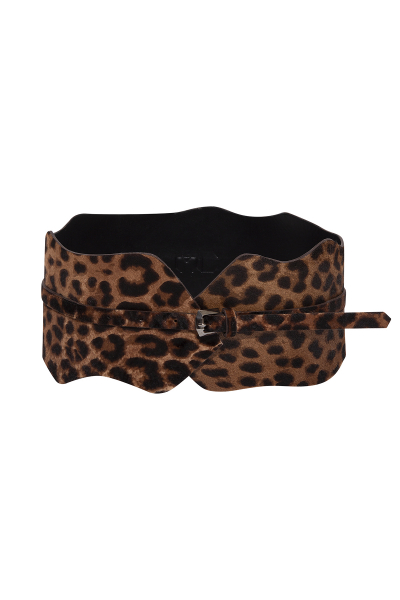 Belt- 'Taboo #01 Thick Corset - Leopard- 100% Leather Belt- 'Taboo #01 Thick Corset - Leopard- 100% Leather