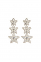 Earring - River Of Strass #001 Crystal - Silver Plated 