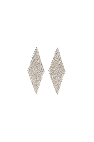Earring - River Of Strass #009 Crystal - Silver Plated Earring - River Of Strass #009 Crystal - Silver Plated