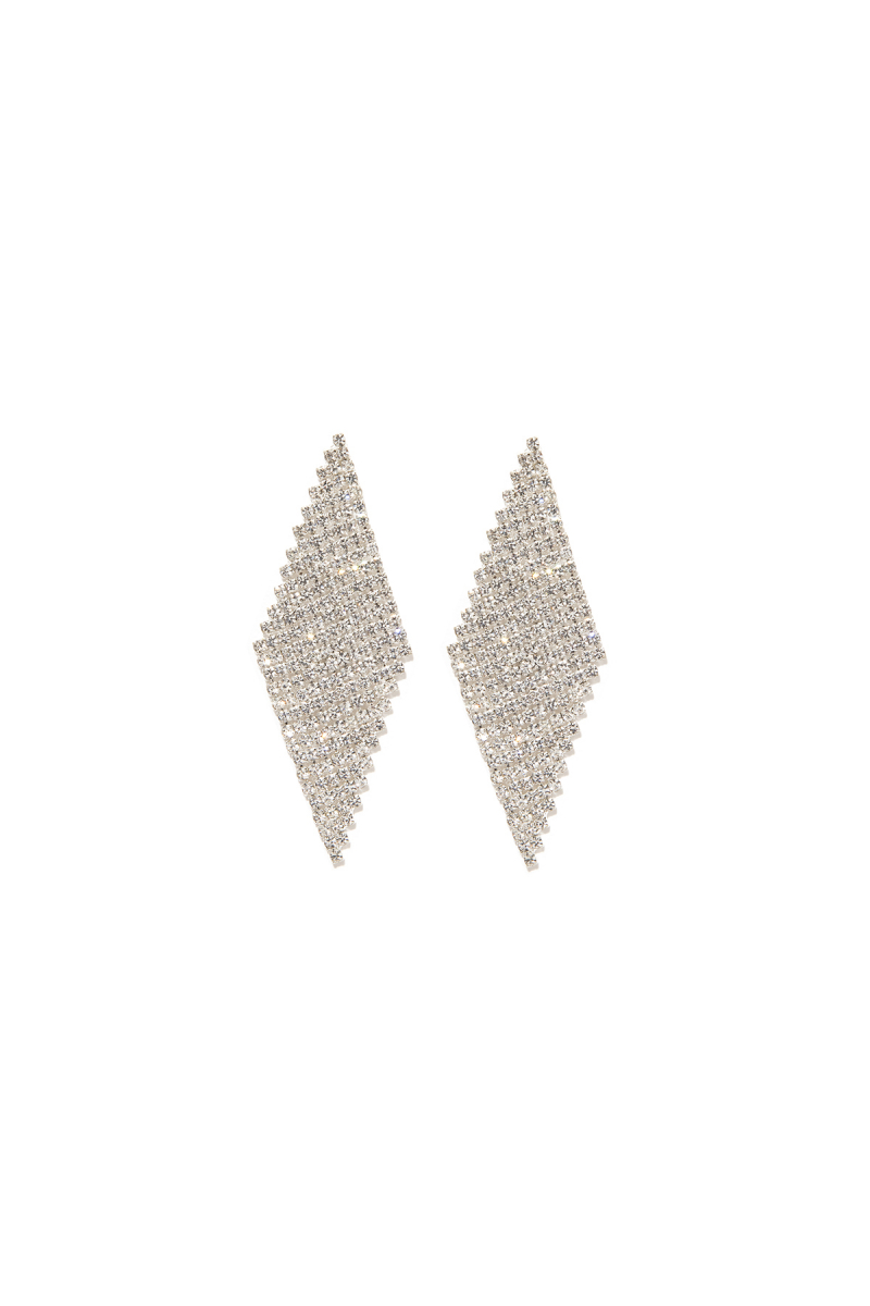 Earring - River Of Strass #009 Crystal - Silver Plated