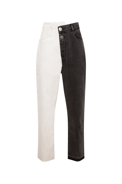 Bicolor Siyah Beyaz Jean Bicolor Siyah Beyaz Jean