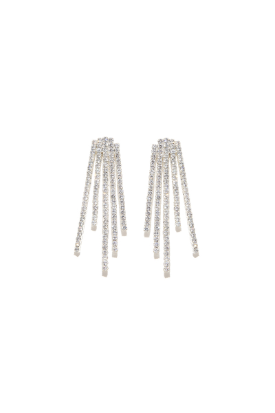 Earring - River Of Strass #0013 Crystal - Silver Plated Earring - River Of Strass #0013 Crystal - Silver Plated