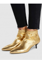 Blitz Metallic Leather Ankle Boots